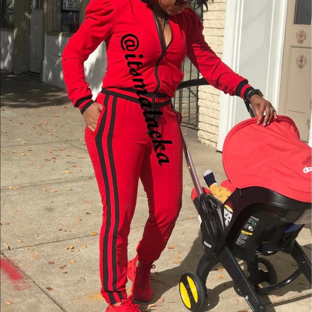 2 Piece Red Jogger